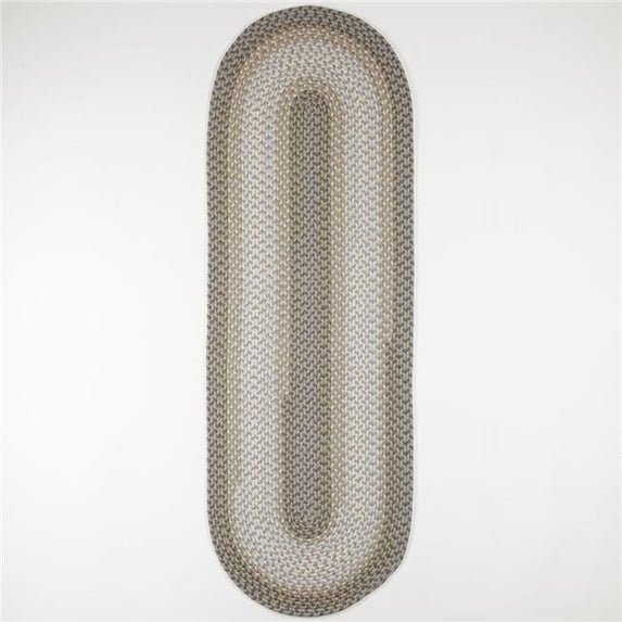 Rhody Rug TR62R024X120 2 x 10 ft. Twin River Runner Rug, Frosty & Multi Color