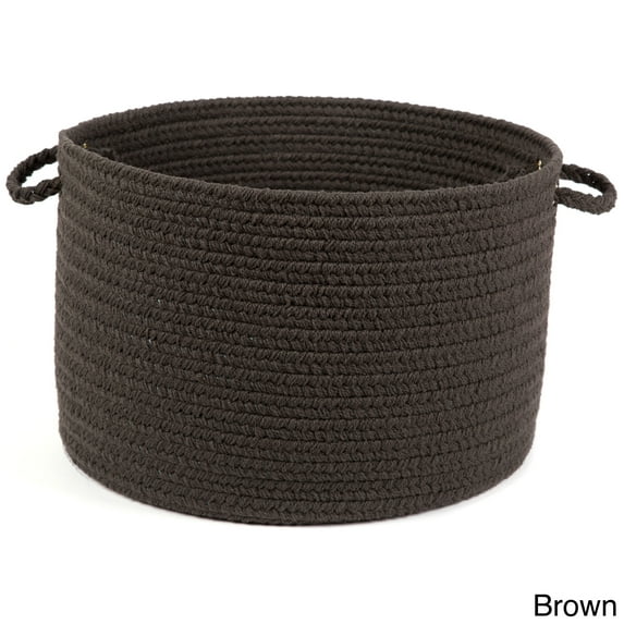 Rhody Rug Venice 12 x 18-inch Braided Basket Brown