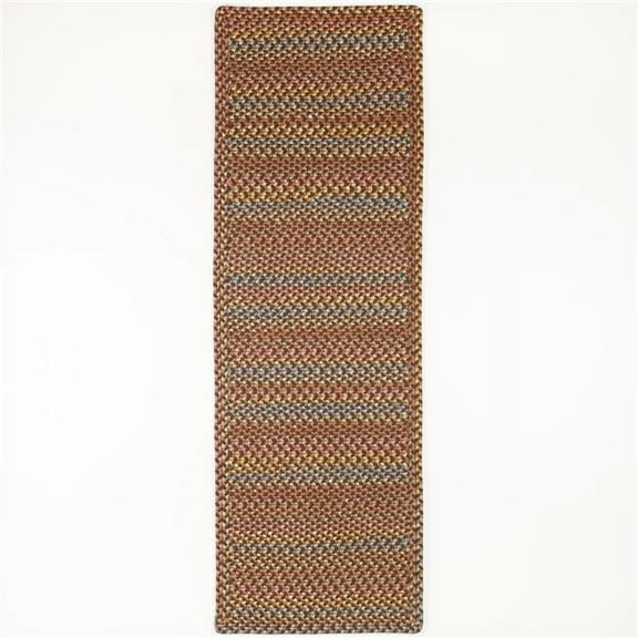 Rhody Rug WO31R024X120B 2 x 10 ft. Woodstock Rectangle & Runner, Hickory & Multi Color