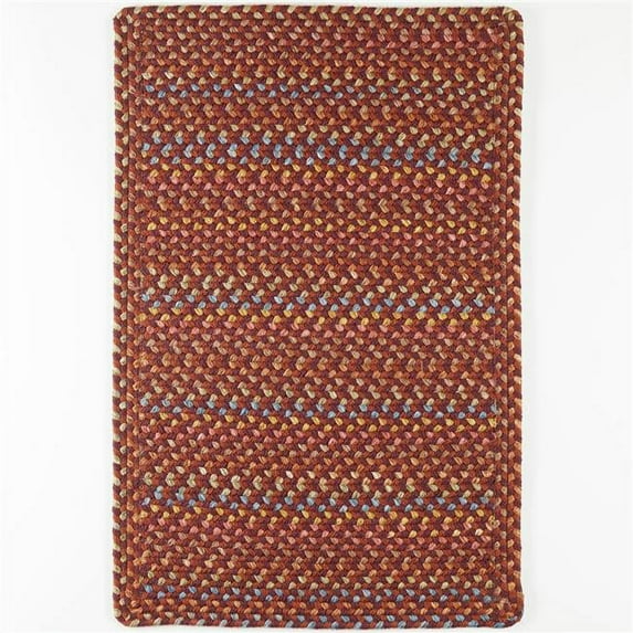 Rhody Rug Woodstock Maroon Multicolor 4X6 Rectangle