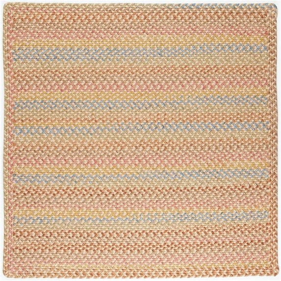 Rhody Rug WO51R072X072B 6 ft. Woodstock Square Rug, Khaki & Multi Color