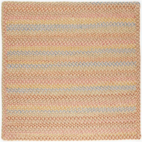 Rhody Rug WO51R120X120B 10 ft. Woodstock Square Rug, Khaki & Multi Color