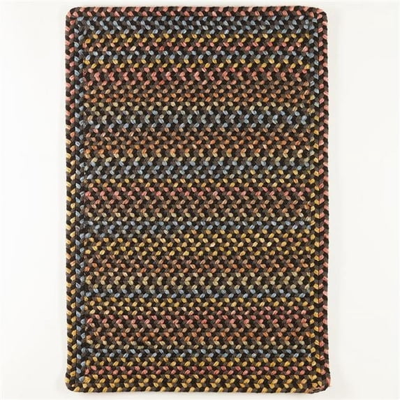 Rhody Rug WO81R048X072B 4 x 6 ft. Woodstock Rectangle Rug, Onyx & Multi Color