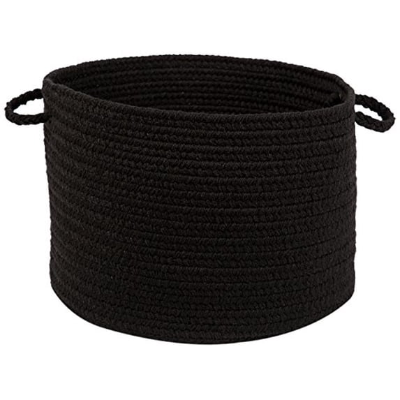 Solid Black Poly 18" x 12" Basket