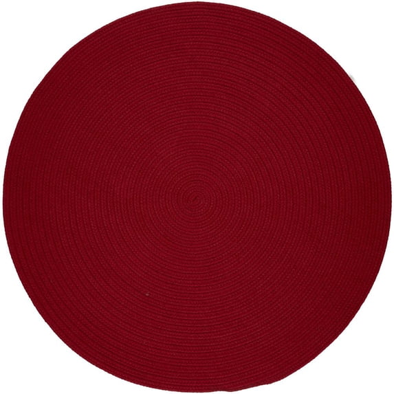 Rhody Rug WearEver Brilliant Red Poly 10' Round