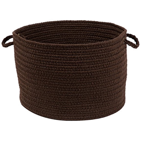 Solid Brown Poly 18" x 12" Basket