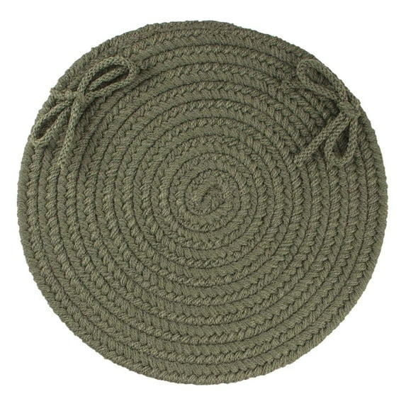 Rhody Rug WearEver Dark Sage Poly 15" Chair Pad