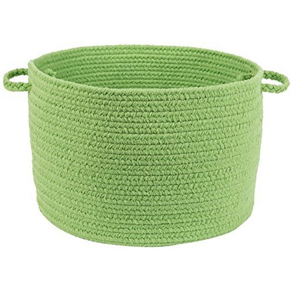 Solid Key Lime Poly 18" x 12" Basket
