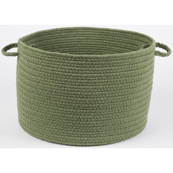 Solid Olive Poly 18" x 12" Basket