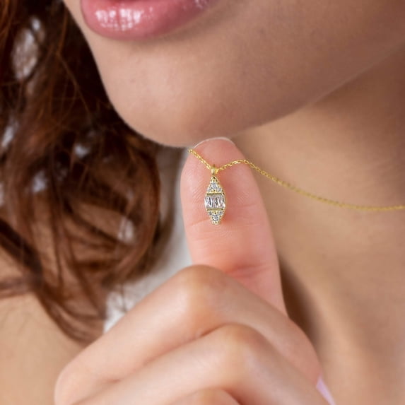 Rhombus Diamond Necklace
