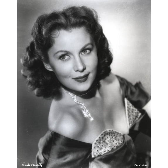 Rhonda Fleming smiling in Dress Photo Print (8 x 10)