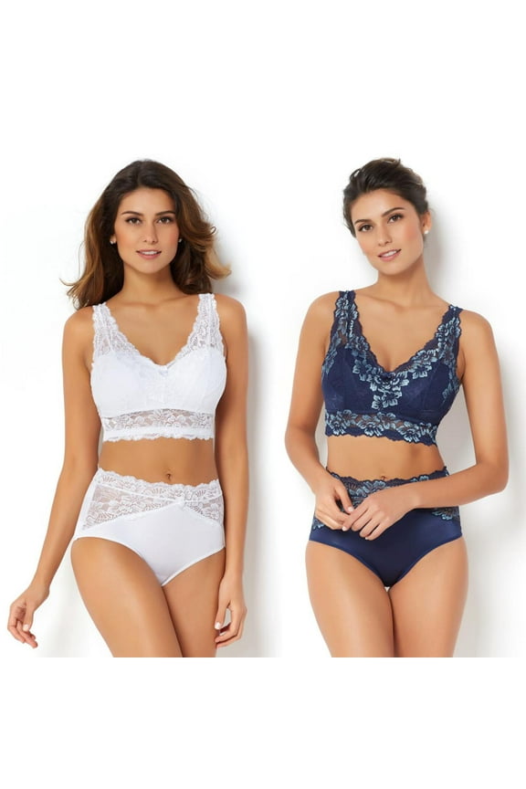 2-pack Lace Bra with Removable Pads-5396066M6488