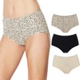 thumbnail image 1 of Rhonda Shear 3-Pack Solid and Print Invisible Body Brief, 1 of 3