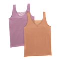 thumbnail image 1 of Rhonda Shear "Ahh" 2 Pack Seamless Tank w/ Lace Insert, 1 of 10