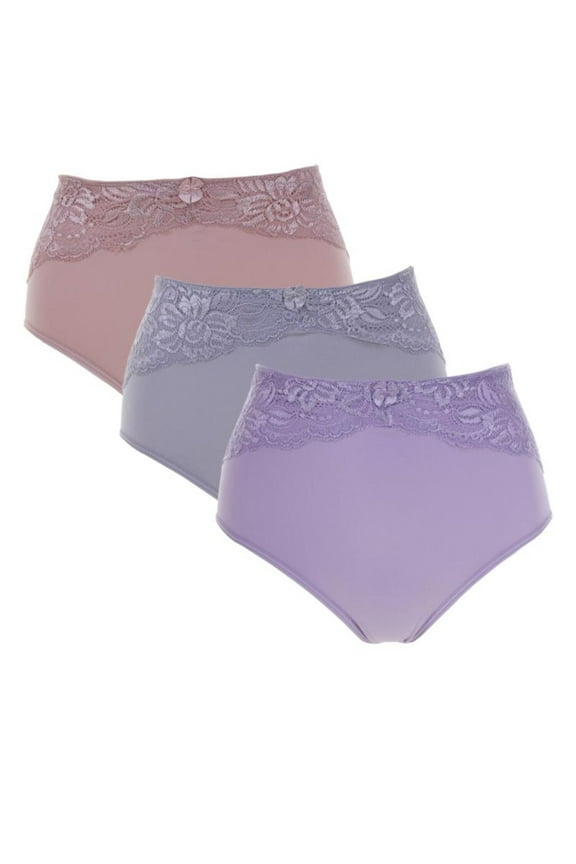 Rhonda Shear "Ahh" Seamless Brief 3-pack with Lace Overlay_586848UNJ483