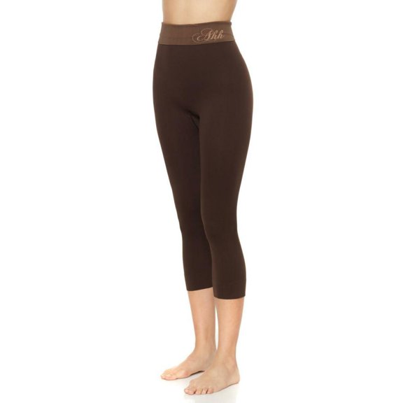Rhonda Shear Ahh Seamless Foldover Capri Leggings