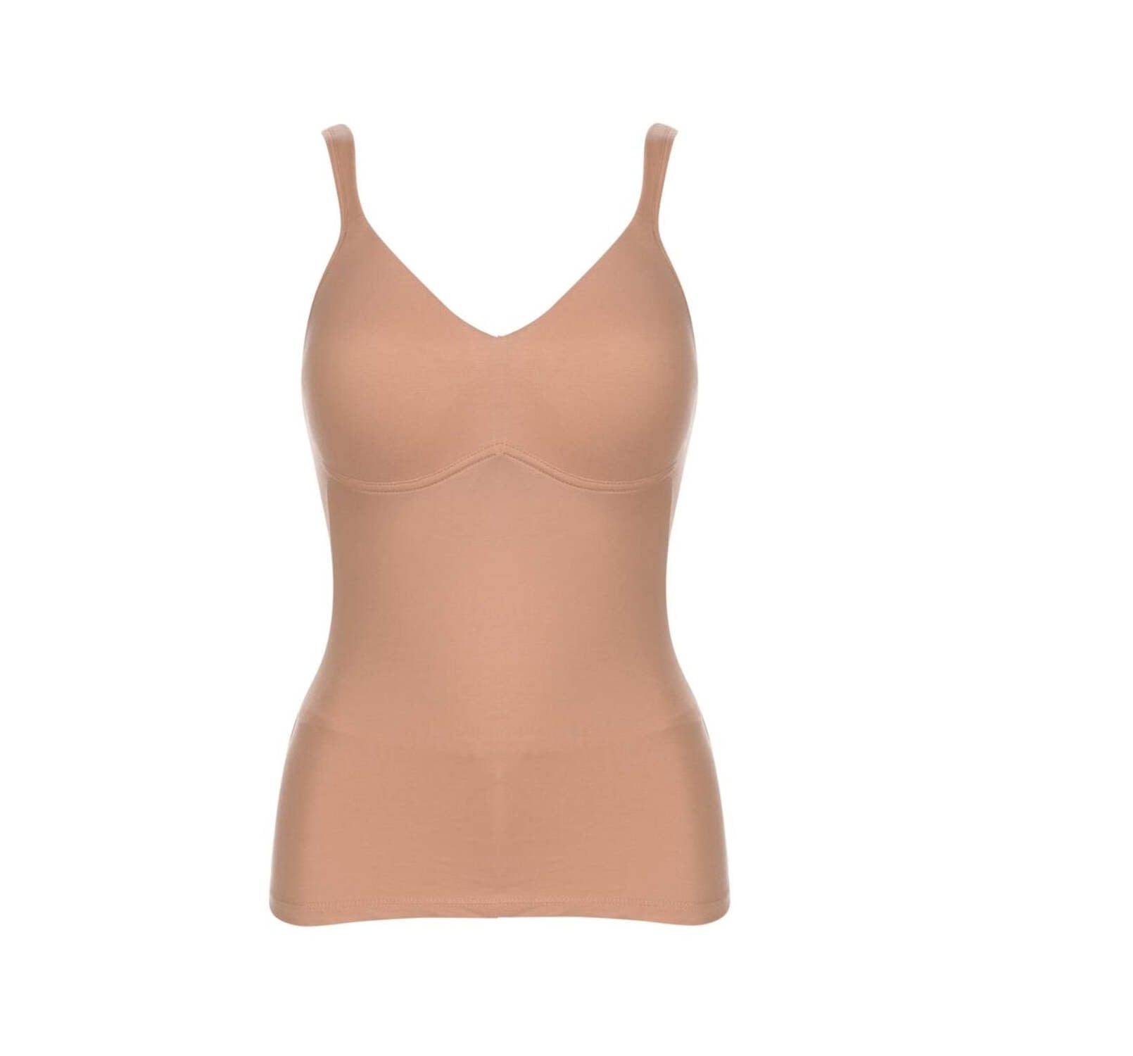 Shadowline Women's Nylon Body Camisole With Padded Shoulder