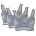 thumbnail image 1 of Rhonda Shear Mesh Dot Pin-Up Bra 3 Pack w/Removable Pads, 1 of 10