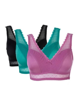 Women's Rhonda Shear 671 Lace Back Pin-Up Bra (Pink Beige XL)