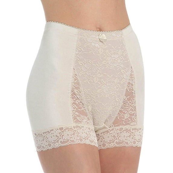 Women's Rhonda Shear 3867B Pin Up Girl Lace Control Panty (Nude S)