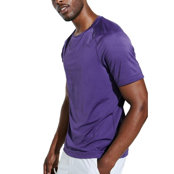 Rhone Men's Fuse Tech Short Sleeve Tee, Purple, Small