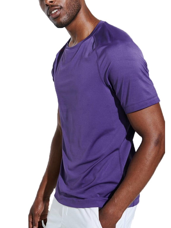 Men's Fuse Tech Short Sleeve Tee, Purple, Small