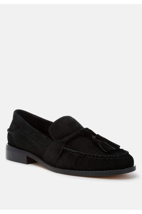 Rhone Tassels Detail Genuine Suede Loafers