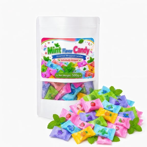 RhonixNemi Mint Candy 500g, Assorted Fruit Flavour