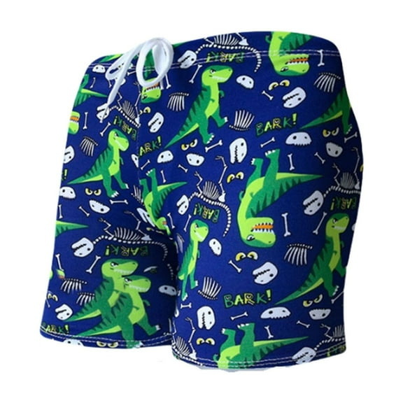 Rhoudy Boys Swim Set Elastic Waist Cartoon Prints Beach Bathing Suit Toddler Swimsuit Swimwear Swim Trunks Handsome Wear Navy 3-6 Years