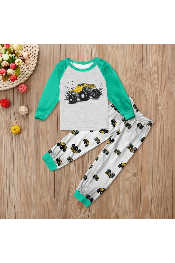 Rhoudy Clothes For Girl 12-14 Years Long Sleeve Outfit With Allover Print Design For Playful Wear And Kids Two Piece Coordinated Fashion Outfits Grey