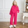 thumbnail image 1 of Rhoudy Cute Clothes For Girl 10-11 Years Fall Long Sleeve Top And Pants Two Piece Outfit Ice Cream Print Hooded Suit Winter Jogger Set Durable Outfits Pink, 1 of 5