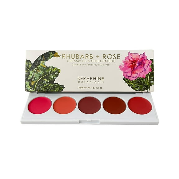Rhubarb + Rose - Creamy Lip & Cheek Palette