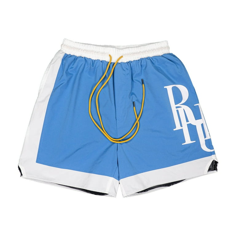 Rhude Shorts Unisex Drawstring Track Workout Shorts Lightweight Joggers Gym Sweatpants Comfortable Beach Shorts for men women Walmart