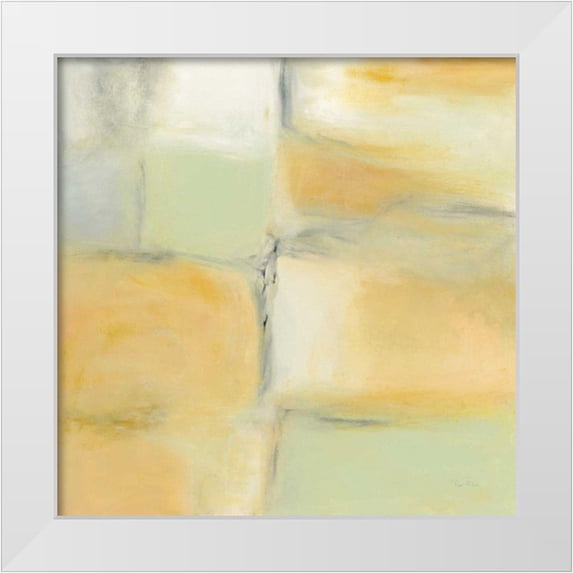 Rhue, Piper 15x15 White Modern Wood Framed Museum Art Print Titled - Gray Stone and Gold