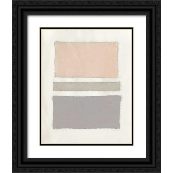 Rhue, Piper 15x18 Black Ornate Wood Framed with Double Matting Museum Art Print Titled - Painted Weaving V Neutral Crop
