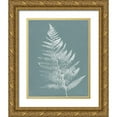 thumbnail image 1 of Rhue, Piper 15x18 Gold Ornate Wood Framed with Double Matting Museum Art Print Titled - Nature by the Lake Ferns VI Gray Mist Crop, 1 of 4