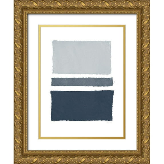 Rhue, Piper 15x18 Gold Ornate Wood Framed with Double Matting Museum Art Print Titled - Painted Weaving V Dark