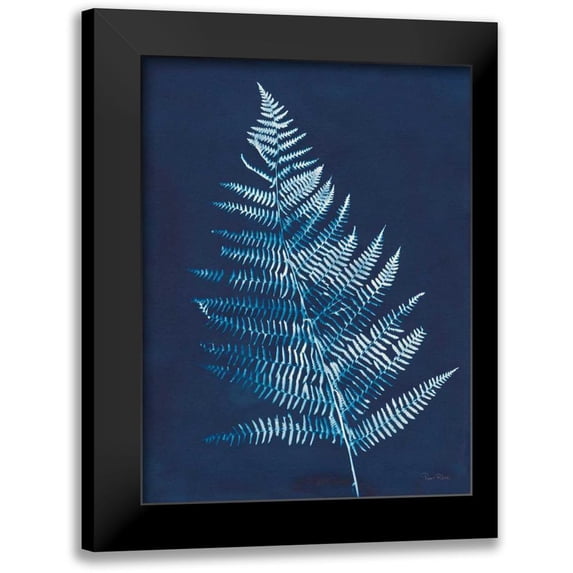 Rhue, Piper 19x24 Black Modern Framed Museum Art Print Titled - Nature By The Lake - Ferns VI