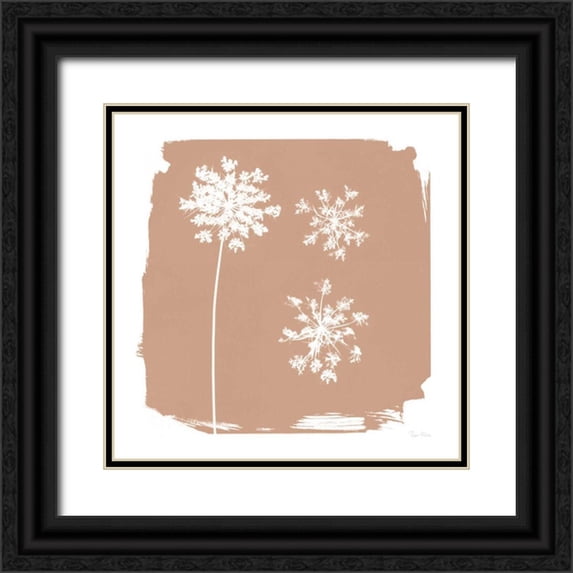 Rhue, Piper 20x20 Black Ornate Wood Framed with Double Matting Museum Art Print Titled - Nature by the Lake Flowers III Neutral