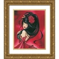 thumbnail image 1 of Rhumeur, Aurelie 12x14 Gold Ornate Wood Framed with Double Matting Museum Art Print Titled - Preciously Lilou, 1 of 4