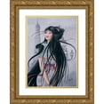 thumbnail image 1 of Rhumeur, Aurelie 18x24 Gold Ornate Wood Framed with Double Matting Museum Art Print Titled - Melo Lilou in Paris II, 1 of 4