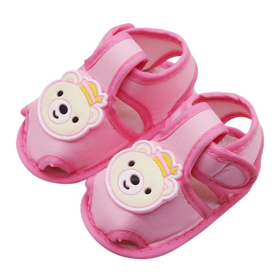 Rhuody 6-9 Months Ballet Shoes For Girls Cartoon Newborn Nonslip Walking Boy Flat Dresses Shoes Lovely Daily Wear Pink