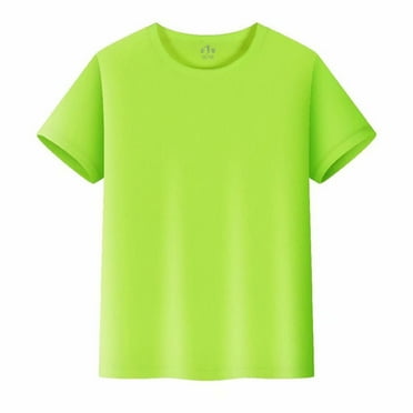 Rhuody 9-10 Years Boys Clothes Solid Color T Shirt Summer Short Sleeve Round Neck Tops Lovely Soft Playsuit Army Green