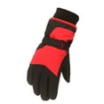 thumbnail image 1 of Rhuody Boys Girls Gloves Winter Outdoor Youth Kids Snow Skating Snowboarding Windproof Warm Ski Gloves Adorable Simple Style Daily Wear red 7-12 Year, 1 of 4