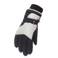 thumbnail image 1 of Rhuody Boys Girls Gloves Winter Outdoor Youth Kids Snow Skating Snowboarding Windproof Warm Ski Gloves Cute Simple Style Daily Wear Grey 7-12 Year, 1 of 4