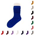 thumbnail image 1 of Rhuody Boys Girls Socks Kids For Autumn Soft Comfortable Mid Crew Length Stackable Everyday For Toddlers And Ideal For School Play And Casual Wear Slouch Socks Dark Blue, 1 of 4