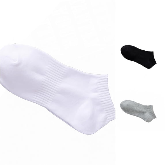 Rhuody Boys Girls Socks Kids Breathable Short For Sports School Daily Wear Soft Comfortable Ankle Socks White