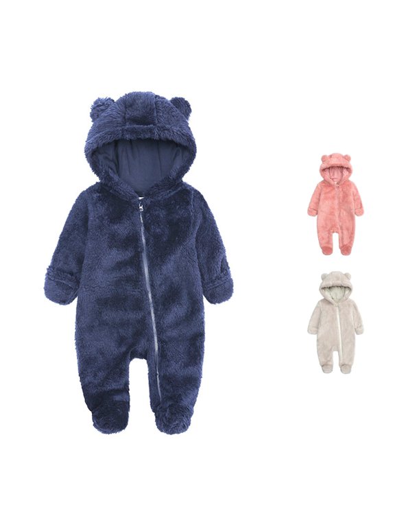 Coats For Girl 3-6 Months Winter Long Sleeve Outerwear Cartoon Pattern Jacket Fashion Wear
