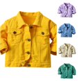 thumbnail image 1 of Rhuody Coats For Girls 4-5 Years Autumn Long Sleeve Solid Color Outerwear Windproof Windproof Jacket Soft Clothing, 1 of 4