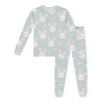 thumbnail image 1 of Rhuody Cute Easter Outfits For Girls Round Neck Pajama Set Top And Pants Bunny Egg Graphic Long Sleeve Sleepwear Casual Spring Clothes 3 Years Brick Red, 1 of 3